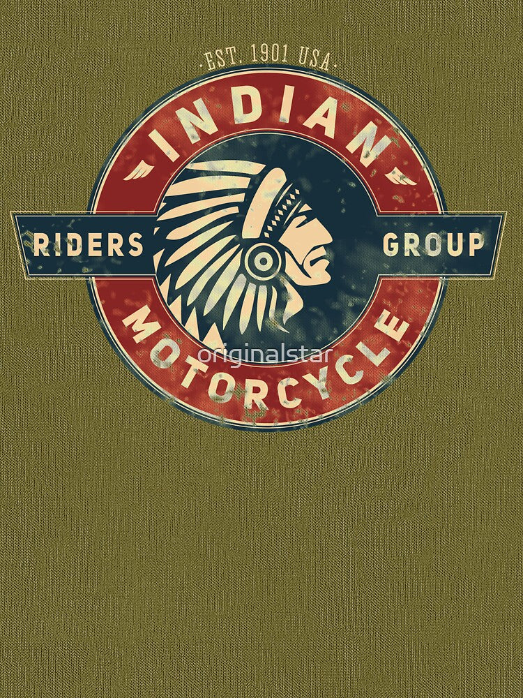 India motorcycles bike riders group native america round symbol by originalstar