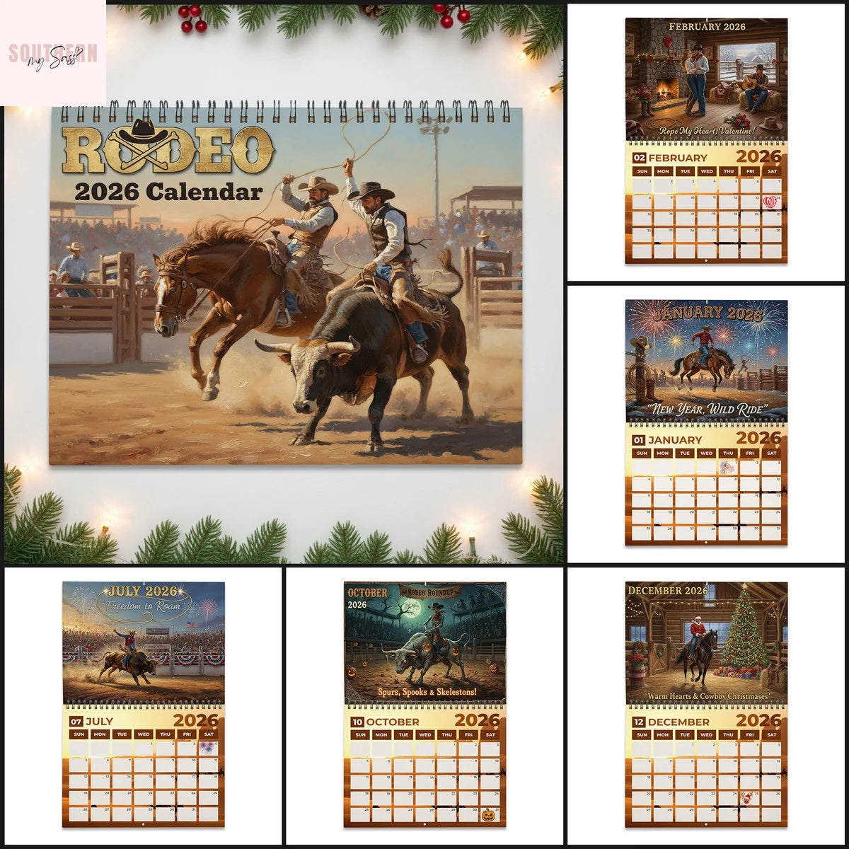 Rodeo Life 2026 Wall Calendar