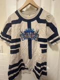 NOBLE XIN Upper Three Akaza Striped Tee Navy Blue