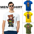 Angry Bear Bone Rabbit Sarcastic Men's Short Sleeve T Shirt New Graphic USA Gift
