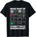 Airline Aircraft Airplane Pilot Tools Instruments Indicators Gift Unisex T-Shirt