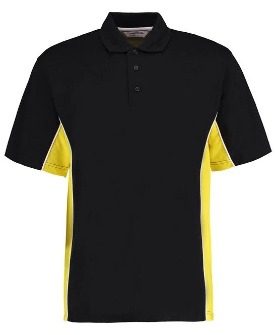 Personalised Custom Game Gear Track Polo Classic Fit Taped Neck Casual KK475