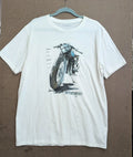 Wrangler Shirt XL White Biker Graphic Logo Motorcycle Pop Art Style Hippie NWT