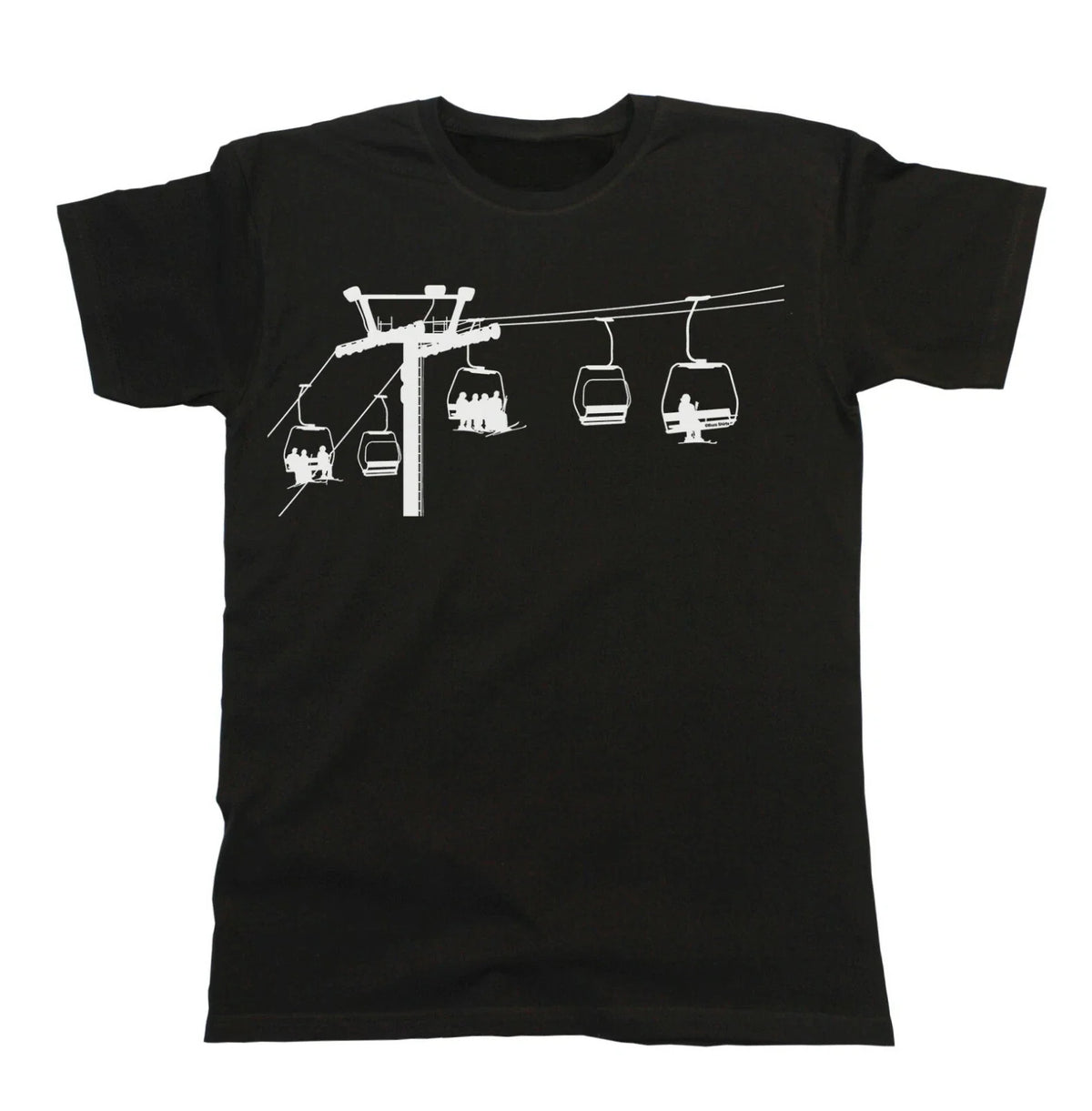SKI Lift T-Shirt Mens  Skiing Gift For Christmas Birthday Funny Tee