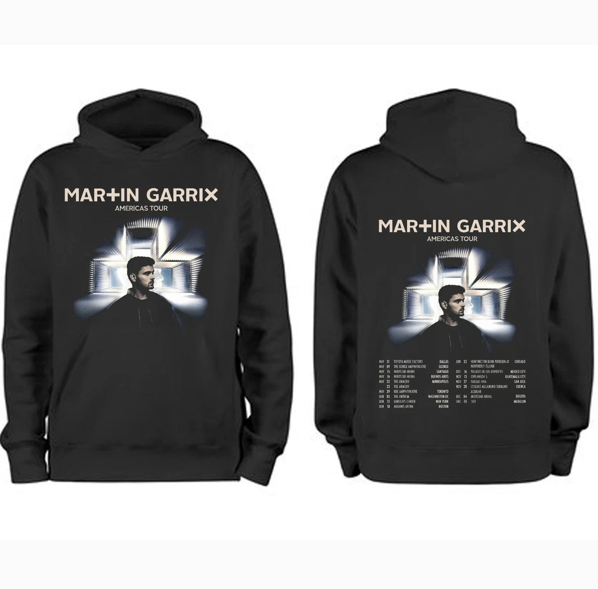 Martin Garrix Americas Tour 2026 City Dates Two Sided Hoodie