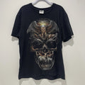 Thrift Shop Urban Apparel Skull Animal Print  T-Shirt Size Xl Black