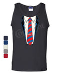 Shirt and Tie Tank Top Office Suit Casual Funny Top