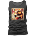 Capybara Eating Ramen Noodle-Japanese Anime Manga Tank Top