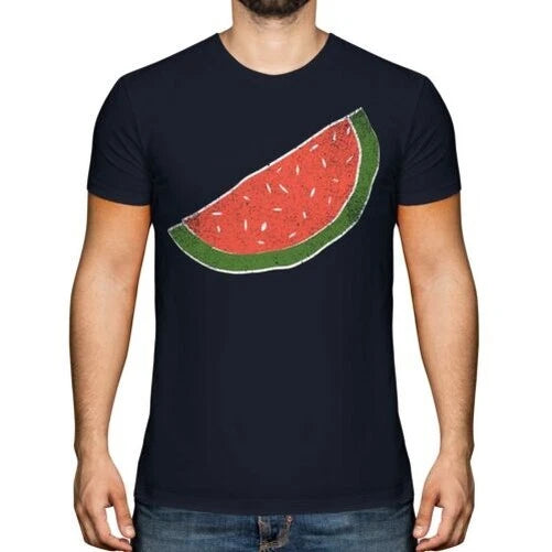 Grunge Melon Slice Men's T-Shirt Gift Sketch Design
