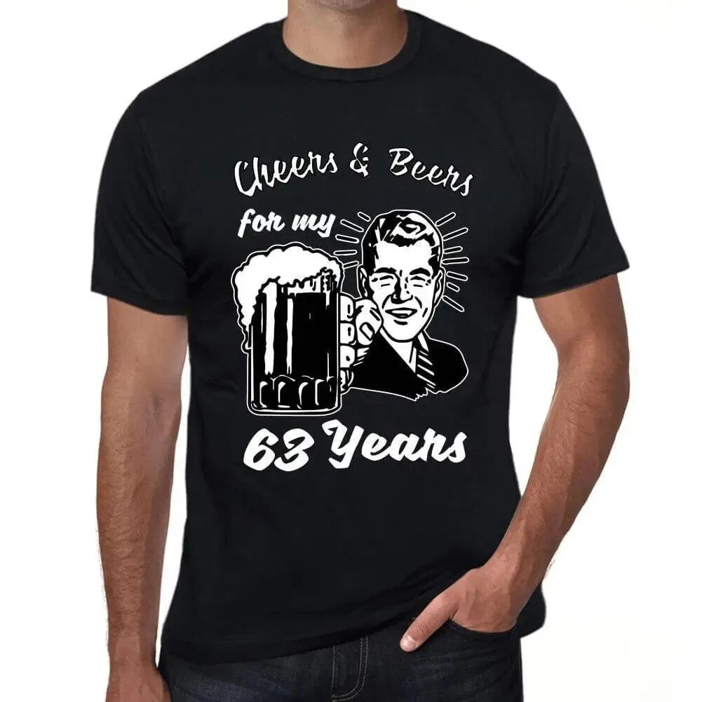 ULTRABASIC men's health and beer t-shirt for my 63 years Cheers And Beers For