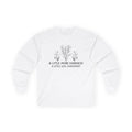 A Little More Kindness floral sketch Long Sleeve Tee | minimalist positive quote