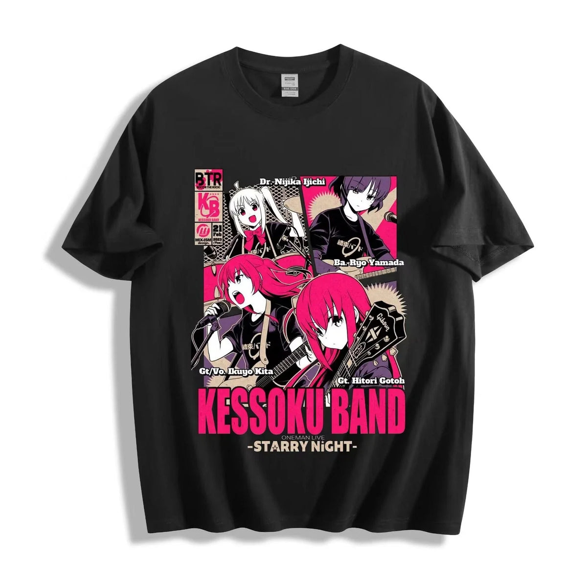 Bocchi the Rock! Kessoku Band Concert Poster T-Shirt