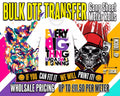 Personalised Heat Transfers Custom Iron on Patch T-shirt Garments Gang Sheets