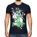 Grunge Cross Printed T-Shirt Hipster Gradasso Graphic Christian Top