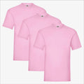 3 Pack Mens Fruit of the Loom T-Shirts 61036 - Light Pastel & Summer Mix