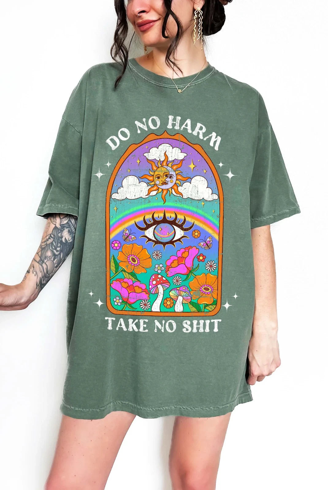 Do No Harm Take No Mess Shirt Bold Quote Graphic Statement Tee