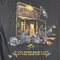 Vintage Hellraiser Biker Bar Shirt Mens XL Black POW MIA Eagle Graphic Y2k Logo
