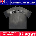 Alphadre Men's Oversized (Zero F***) Graphic T-Shirt | Cotton Streetwear Gym Tee