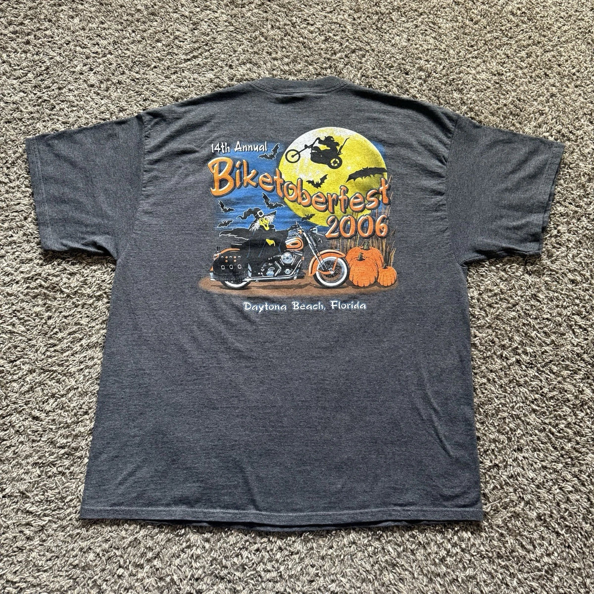 Y2K Biker Bikertoberfest Halloween T-shirt 2XL XXL