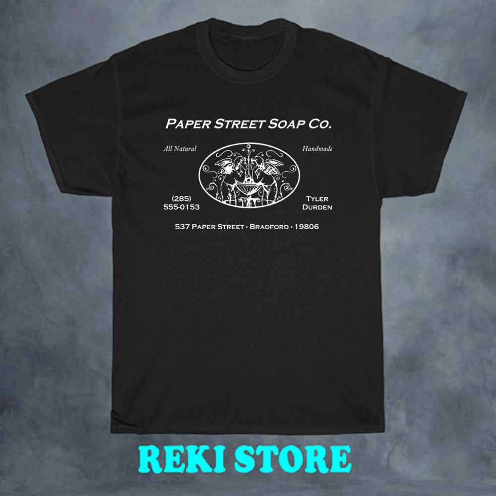 Paper Street Soap Co Fight Club 90's Men's Black Size S-5XL