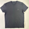 AllSaints Black Ram Skull Logo T-Shirt Men’s Medium Minimalist Casual Tee