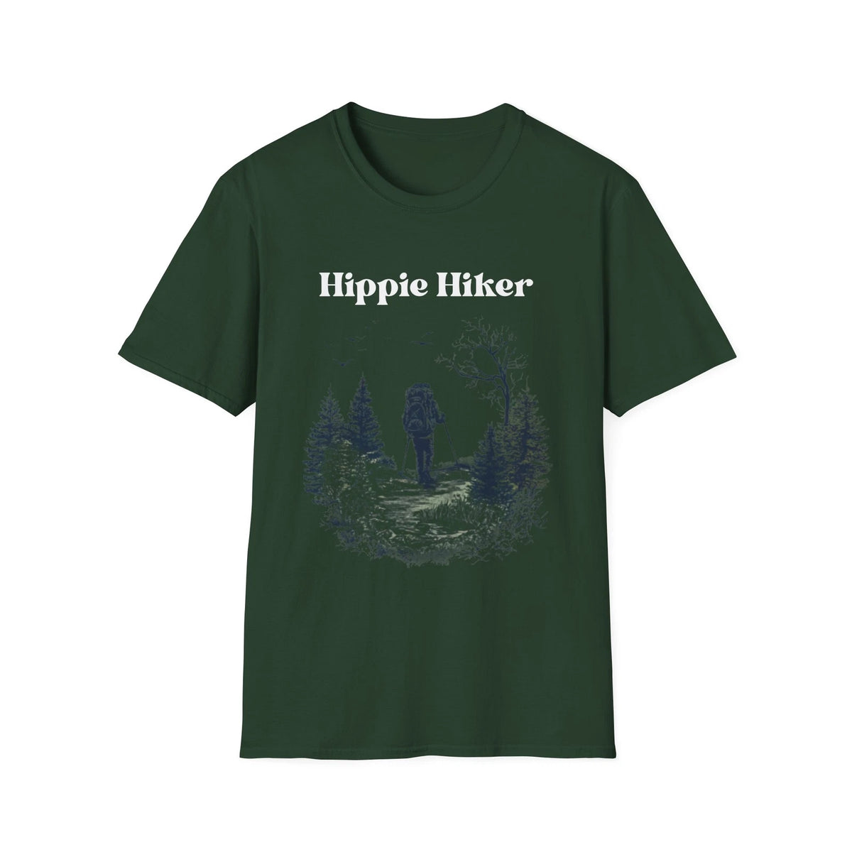 Hippie Hiker Shirt Retro Hiking Tee for Nature-Loving Free Spirits