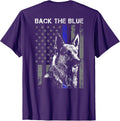 Back The Blue Thin Blue Line American Flag German Dog Unisex T-Shirt