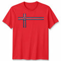 Retro Norway Unisex Tshirt Football Supporter Tee For Men Guys Dad Brother Fan