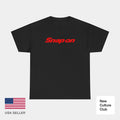 Snap On Tool Unisex Black Red Workwear Merch Inspired Design Heavy Cotton Tee