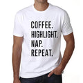 ULTRABASIC men's coffee t-shirt highlighting coffee nap repetition