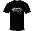 1964 Chevelle Grill View With Model Name Black T Shirt