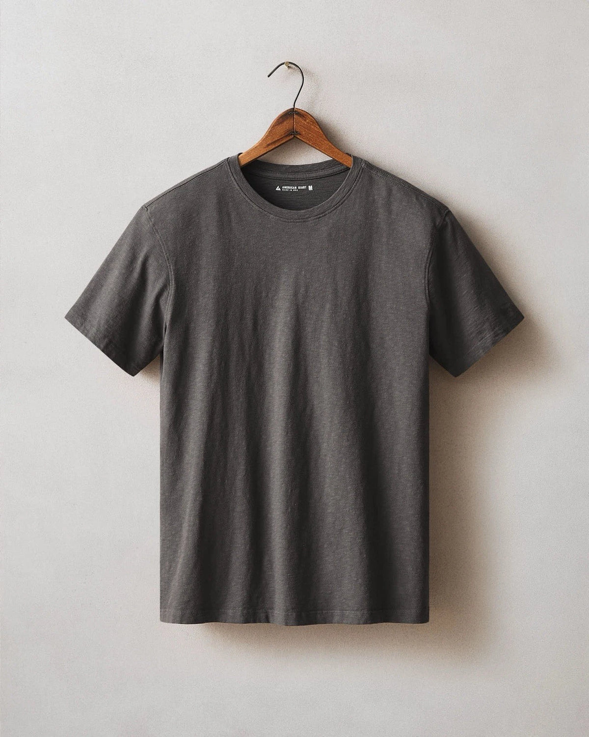 American Giant Premium Slub Crew Neck T Shirt Gray Men’s XL USA Made