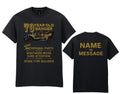 Mens 70th Birthday T-Shirt - Personalised Name Message - 70 Year Old Banger Car