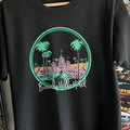 80s Beverly Hills Hotel Sunset Rare T-Shirt Black XXL