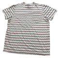 Mossimo Tribal T Shirt Men XL Gray Cream Red Striped Boho Geometric Surf Skater