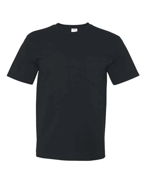Bayside Unisex USA-Made Midweight Pocket T-Shirt - 5070
