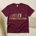 Fishing Evolution T Shirt Funny Angler Gift Fishing Tee Custom Year Top