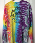 Vintage 90s The Full Moon Cafe Tulsa Long-Sleeve T-shirt XL Tie Dye Faded Grunge