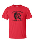 My Indian Name is RUNS WITH BEER College Drinking Bar Funny Men's T-Shirt 528