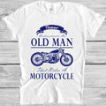 Never Underestimate An Old Man With A Motorcycle T Shirt Funny Biker Tee 8107