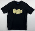 EUC Refinery Republic Mens Black Gold Hustle 3D Graphic T-Shirt Cotton Size M