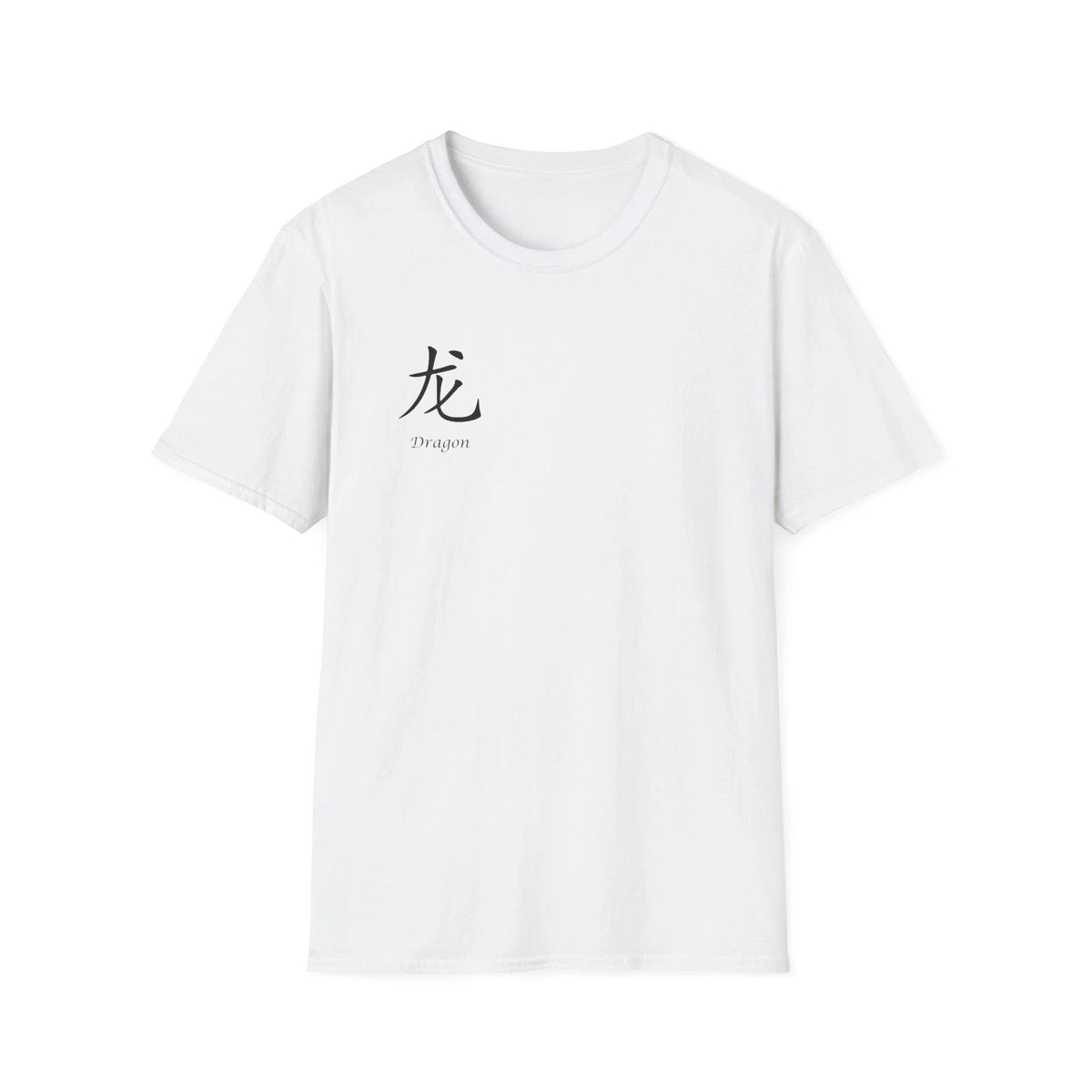 Minimalist Dragon Rider T-Shirt | Japanese Kanji Front
