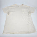 Hollister Pocket Shirt Mens Small White Distressed Grunge Heavyweight Crew Neck