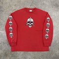 Vintage West Coast Choppers Shirt Mens XL Red Skull Helmet Biker Motorcycle 2003