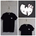 Actual Fact Wu x Kitty Hip Hop Cartoon Black Tee T-shirt