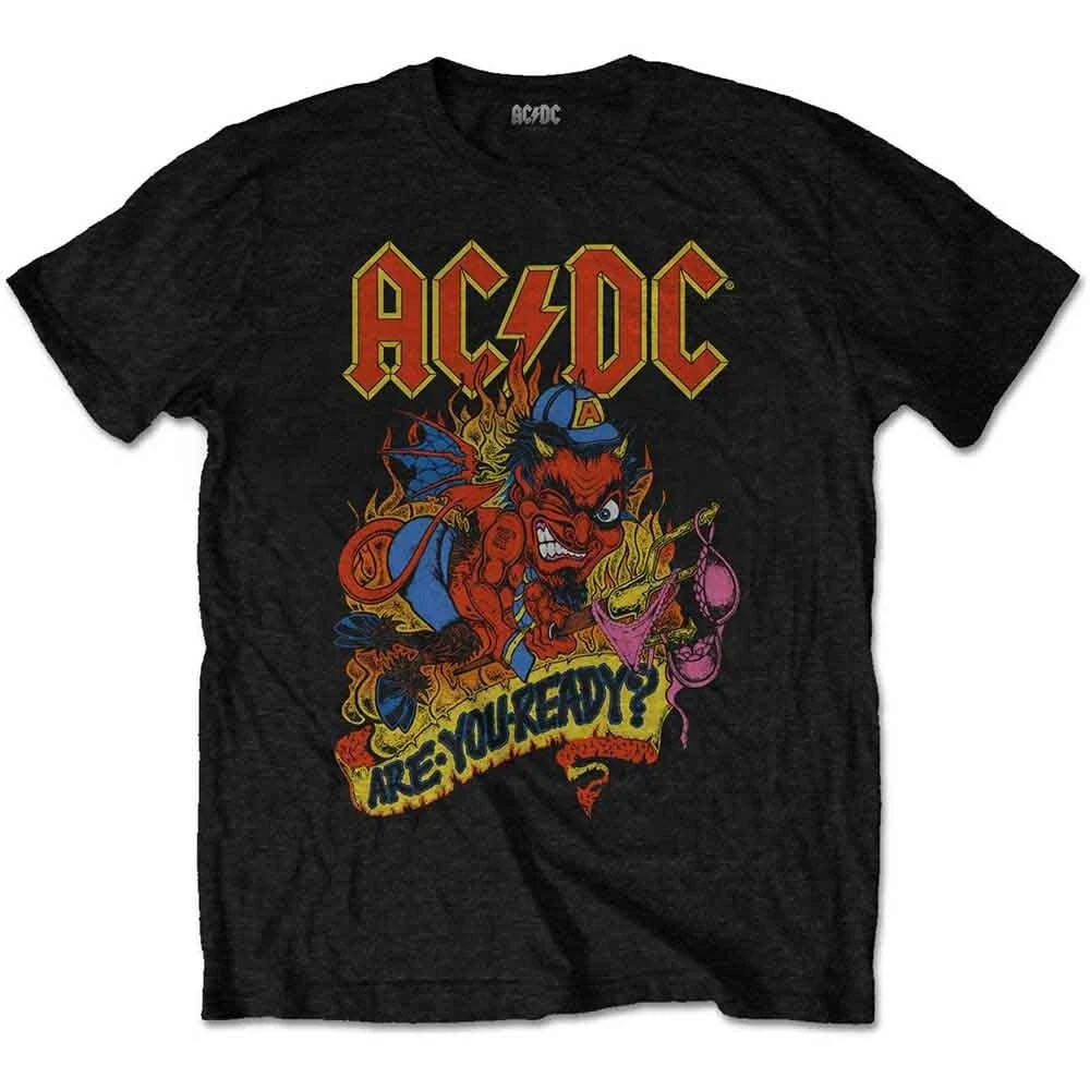 AC/DC Are You Ready? T-Shirt Black New