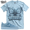 Shirt To Match Light Blue Unisex Tee Sneaker Shirt Blessed Shirt Sneaker Tee