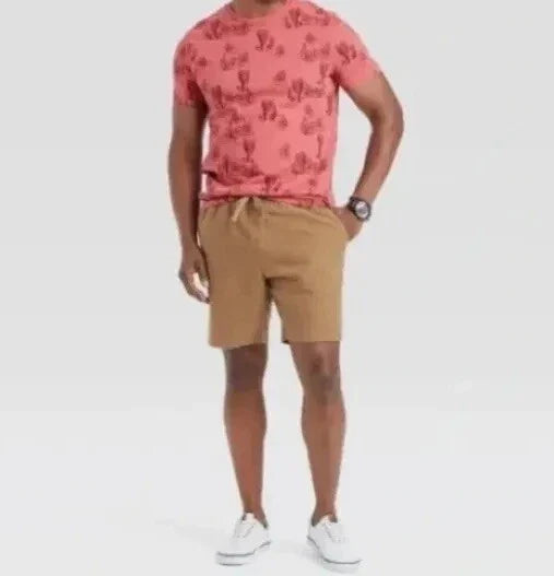 Goodfellow & Co. Men's Graphic T-Shirt Faded Rose Cactus Desert, Size XXL