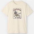 Living The Dream Skeleton Shirt Funny Burnout Meme Office Humor Graphic Tee