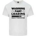Warning Fart Loading Funny Farting Rude Mens Cotton T-Shirt Tee Top